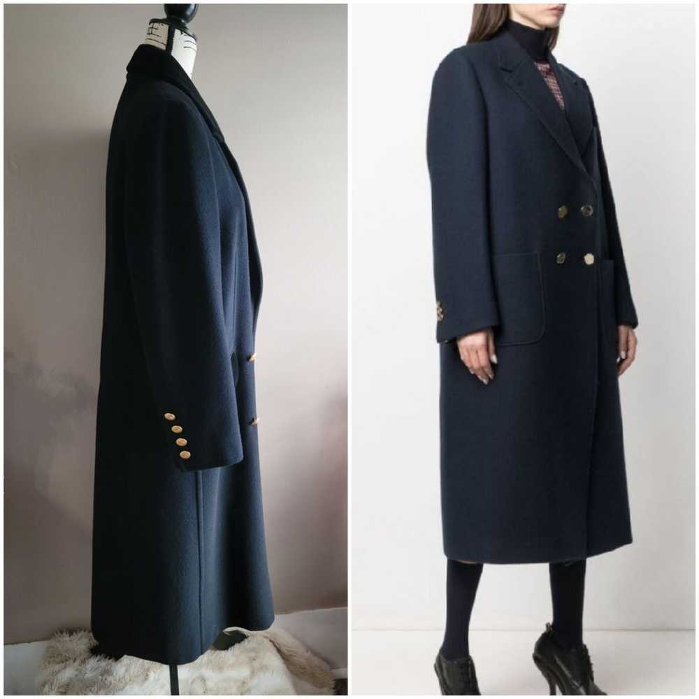 Louis Feraud Double Breasted Wool Coat - image 2