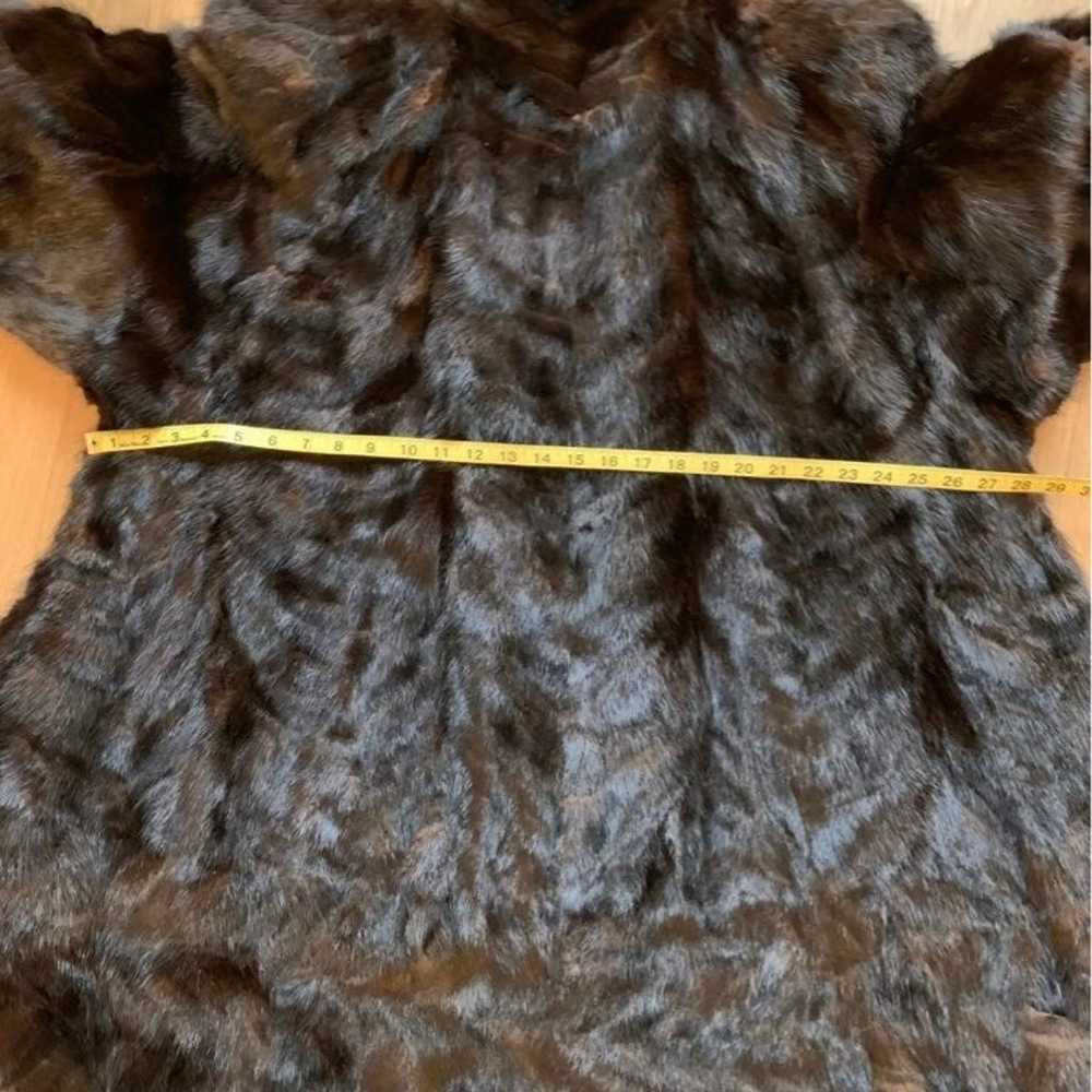 Women’s Brown Real Mink Fur Coat Size M- - image 10