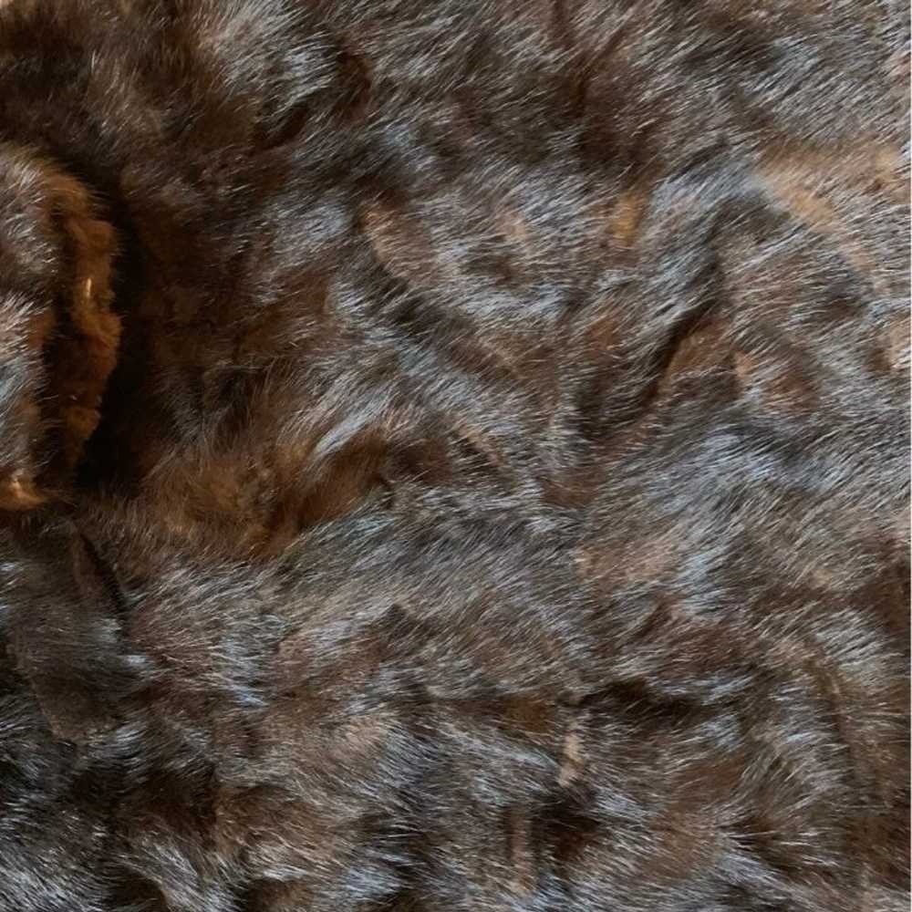 Women’s Brown Real Mink Fur Coat Size M- - image 6