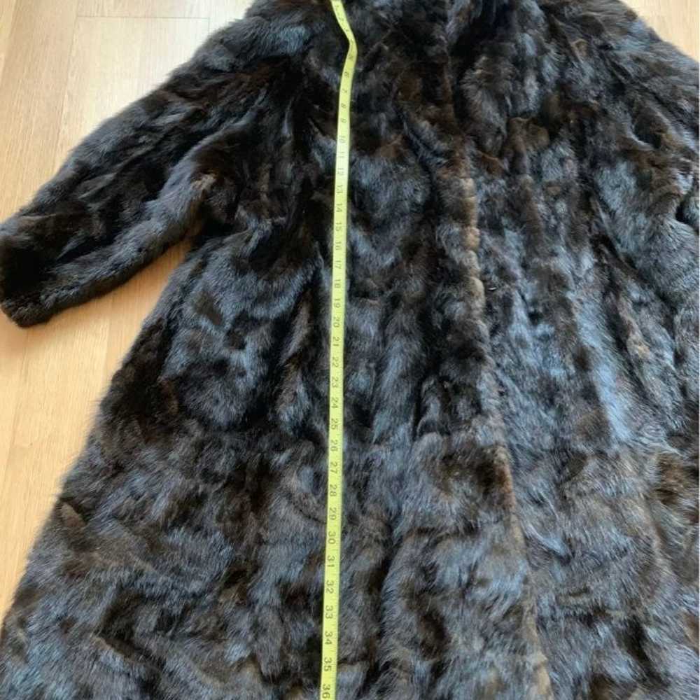 Women’s Brown Real Mink Fur Coat Size M- - image 7