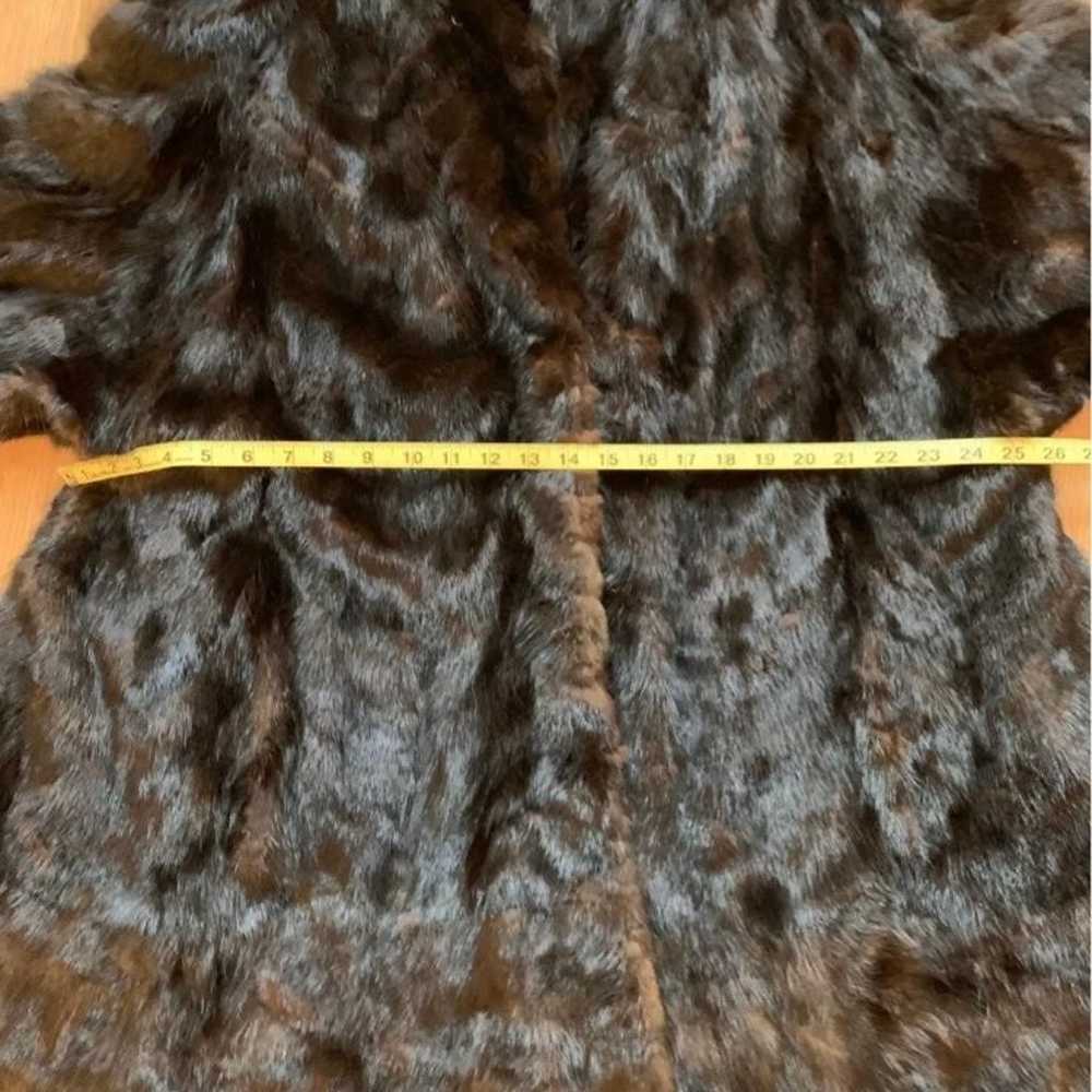 Women’s Brown Real Mink Fur Coat Size M- - image 8