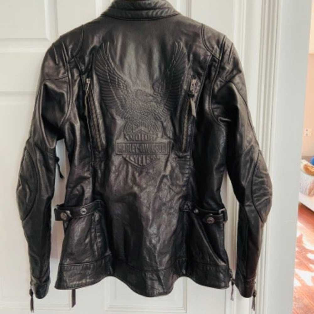 HARLEY DAVIDSON ladies leather jacket SO STYLISH! - image 2