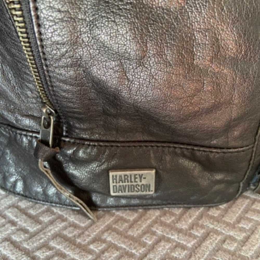HARLEY DAVIDSON ladies leather jacket SO STYLISH! - image 6