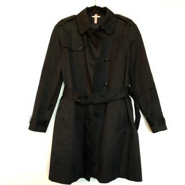 Massimo Dutti black trench coat nwot