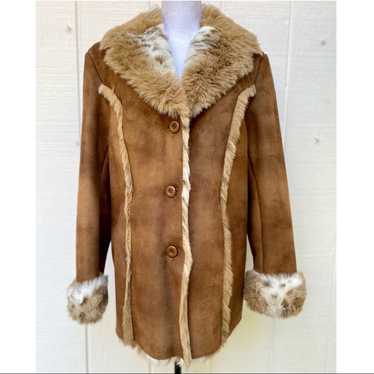 Vintage Regal Faux Fur & Suede Winter Co…