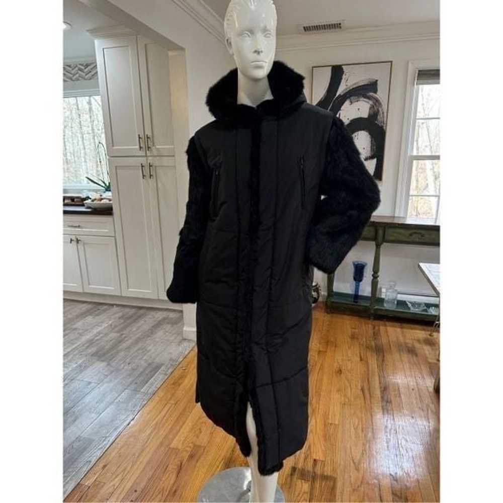 One of a kind ~ All weather coat with rabbit fur … - image 1