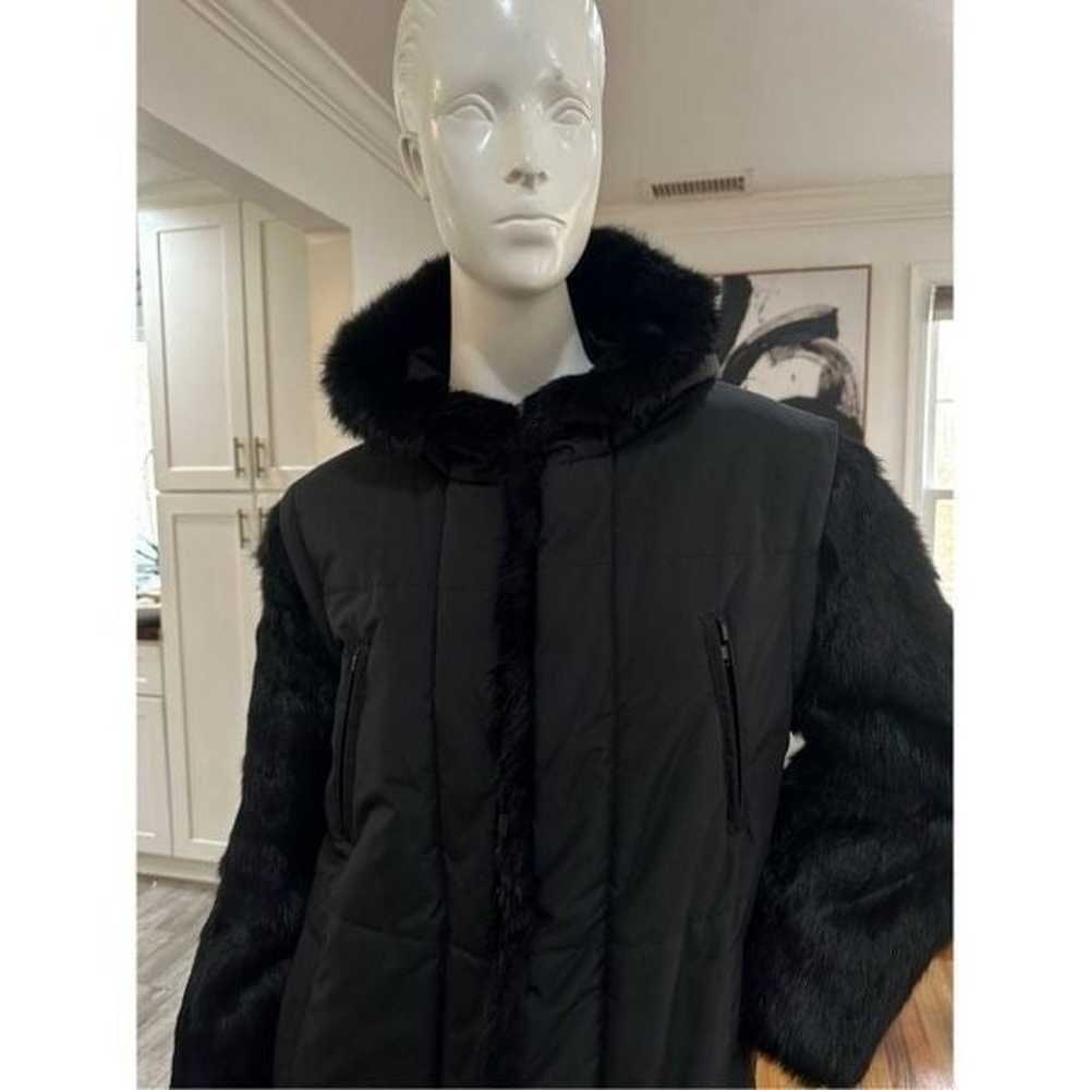 One of a kind ~ All weather coat with rabbit fur … - image 2