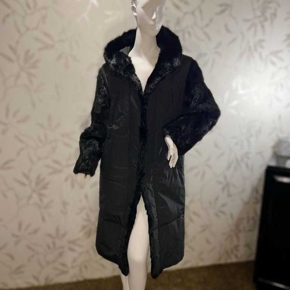 One of a kind ~ All weather coat with rabbit fur … - image 9
