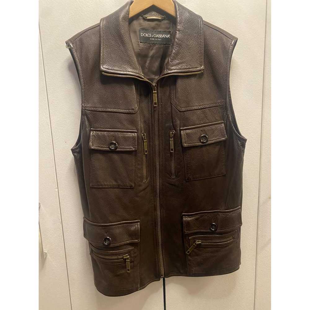 Dolce & Gabbana Leather vest - image 3
