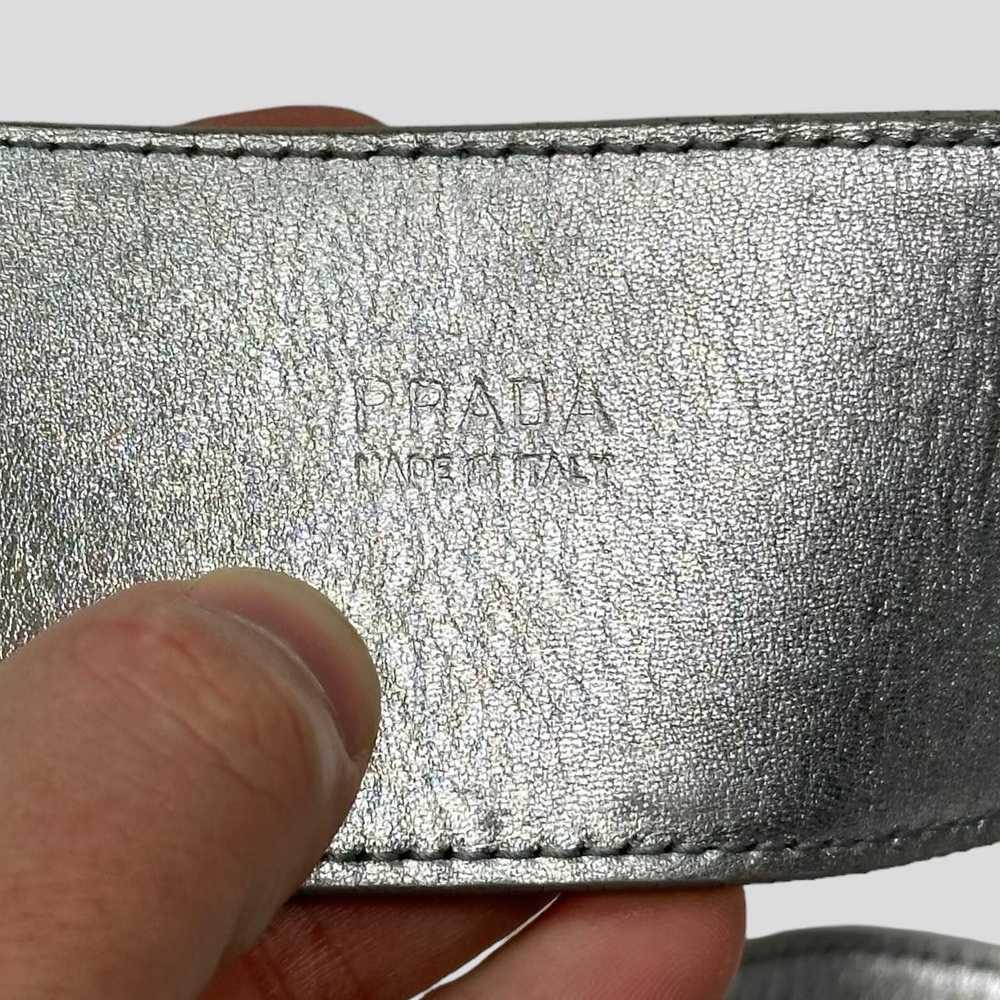 Prada Prada Milano 90’s Astro Leather Metal Buckl… - image 8