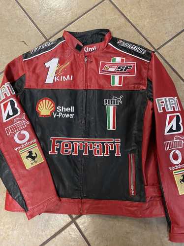 Vintage Vintage red Ferrari f1 racing jacket