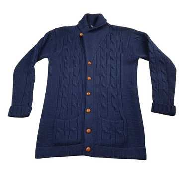 Gant VTG Gant Rugger Men's Wool Shawl Collar Cabl… - image 1