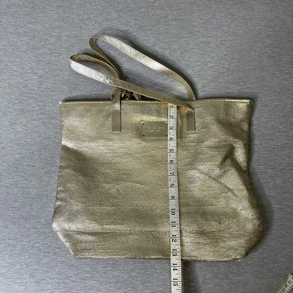 Michael Kors Gold Shimmer Tote Shopper Bag - image 4