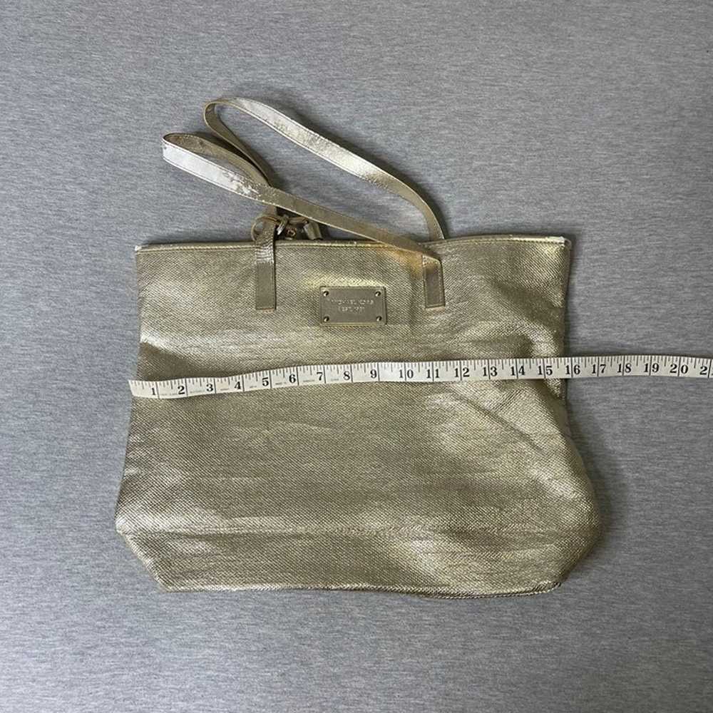 Michael Kors Gold Shimmer Tote Shopper Bag - image 5