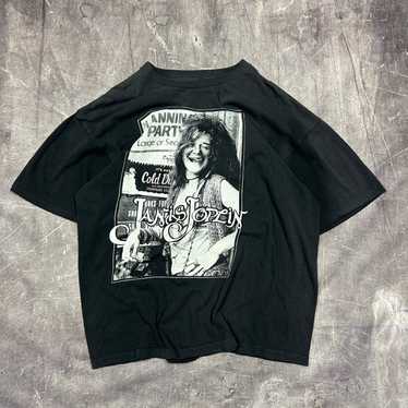 Band Tees × Streetwear × Vintage 90s Black Janis … - image 1