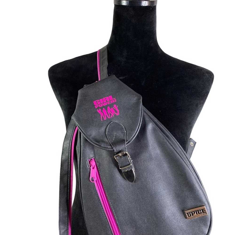 1997 Spice Girls Girl Power! Black with Pink Trim… - image 3