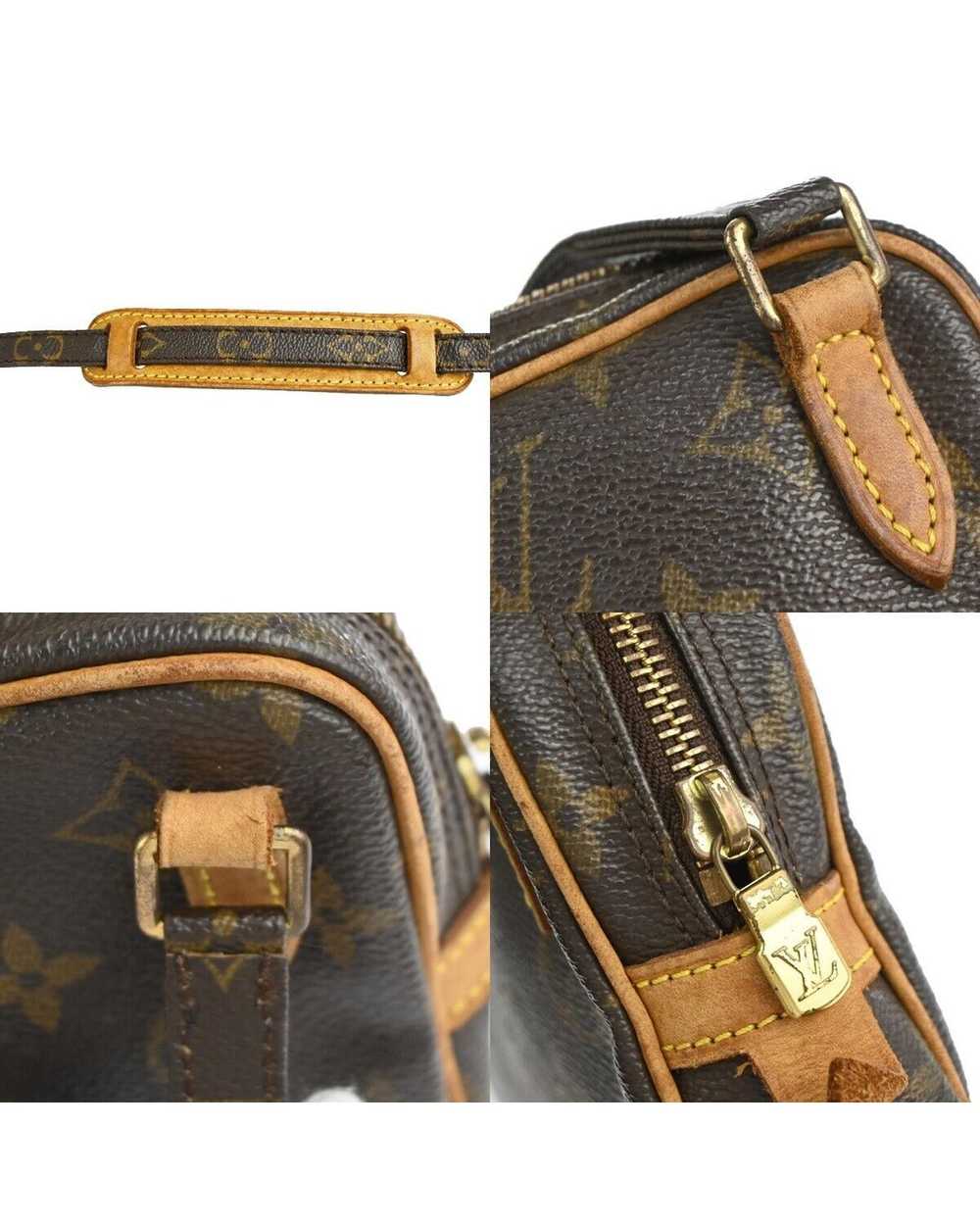Louis Vuitton Brown Monogrammed Leather Shoulder … - image 8