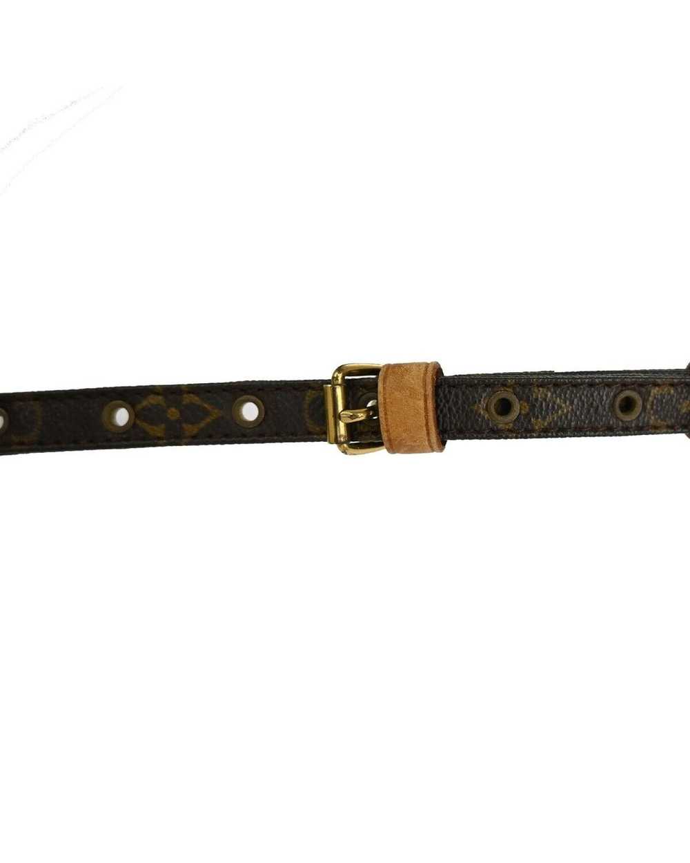 Louis Vuitton Brown Monogrammed Leather Shoulder … - image 9