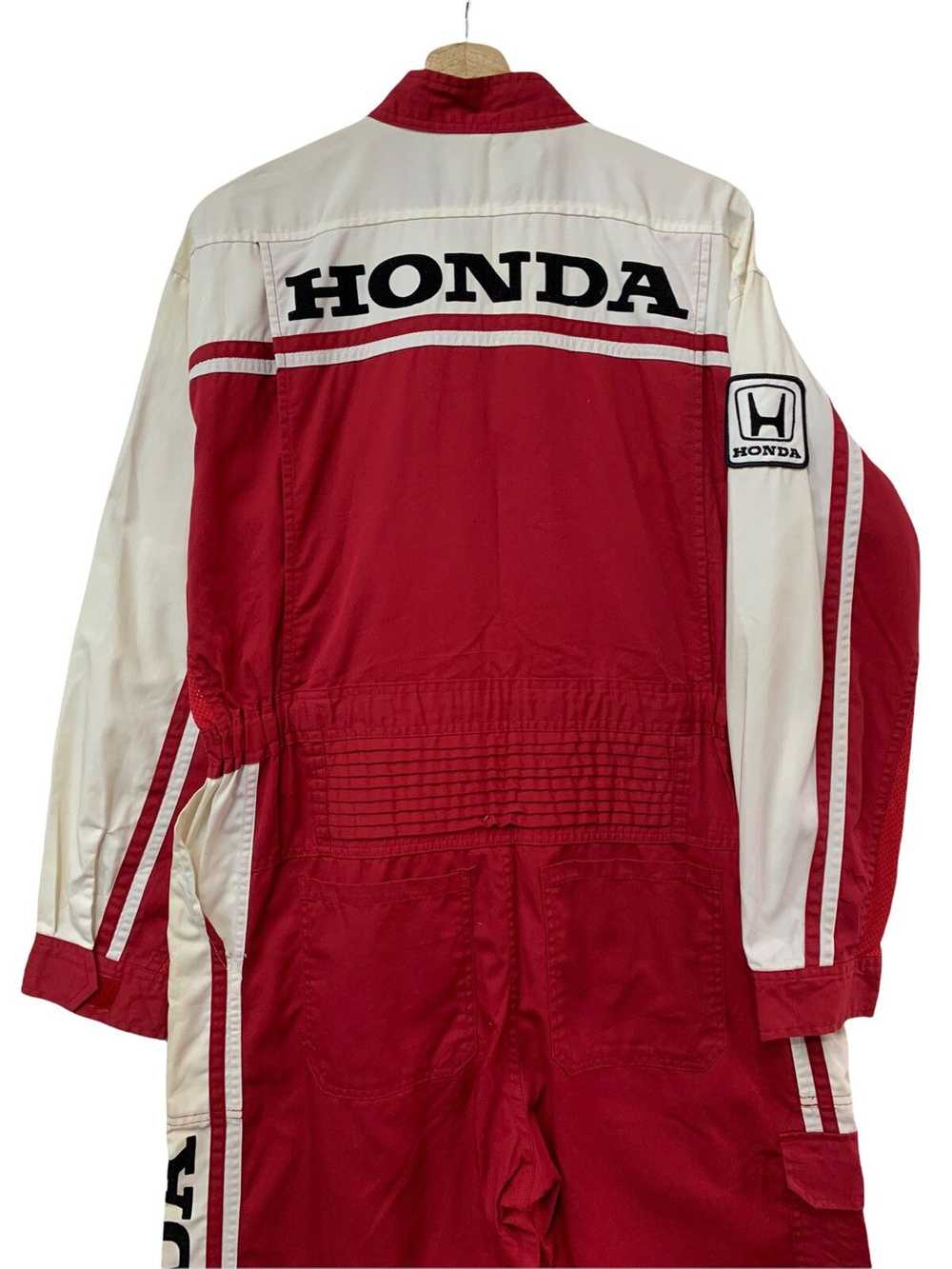 Honda × Overalls × Racing 🔥VTG HONDA RACING COVE… - image 2