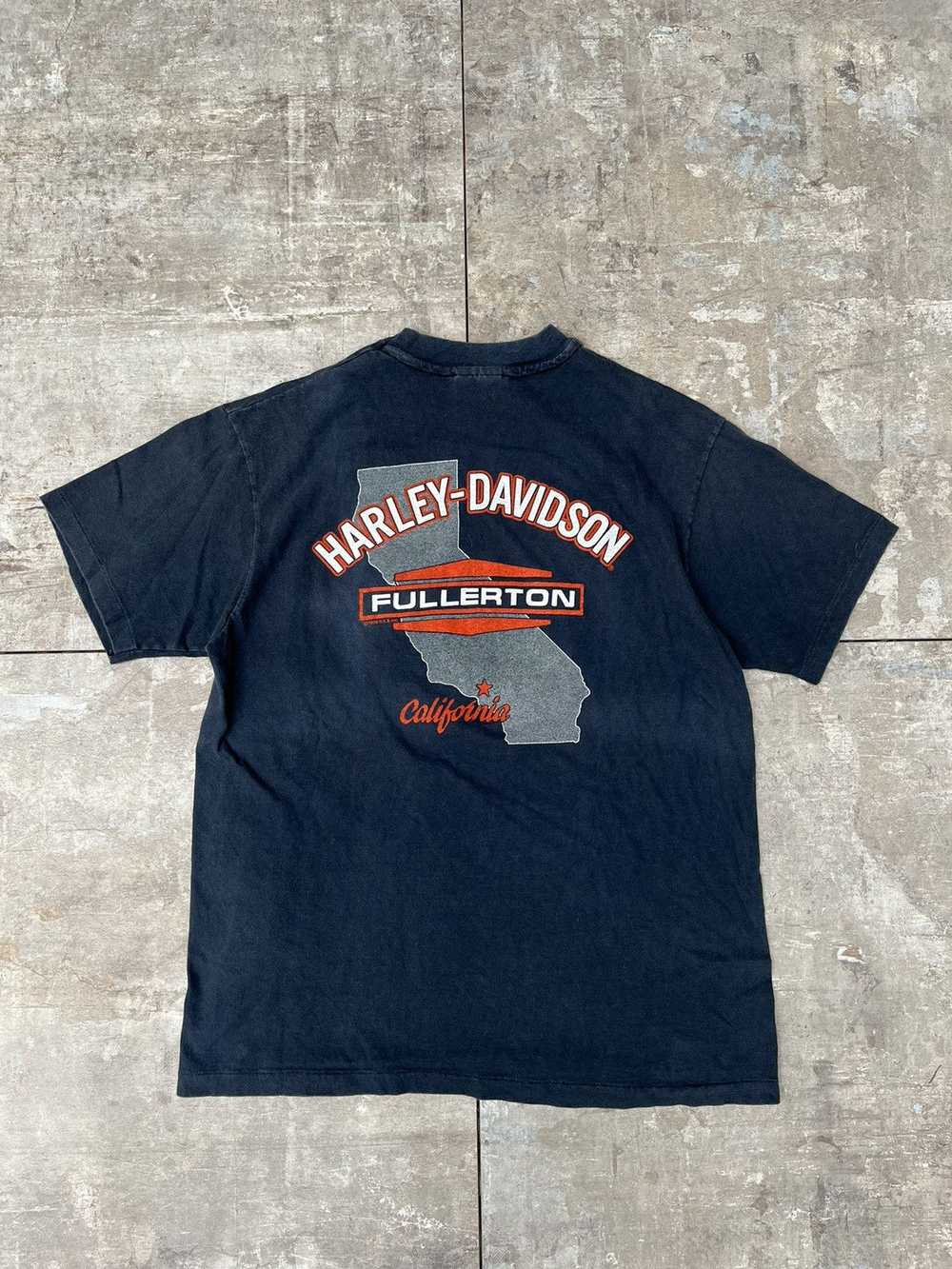 Harley Davidson × Vintage Vintage 90s Faded Harle… - image 2