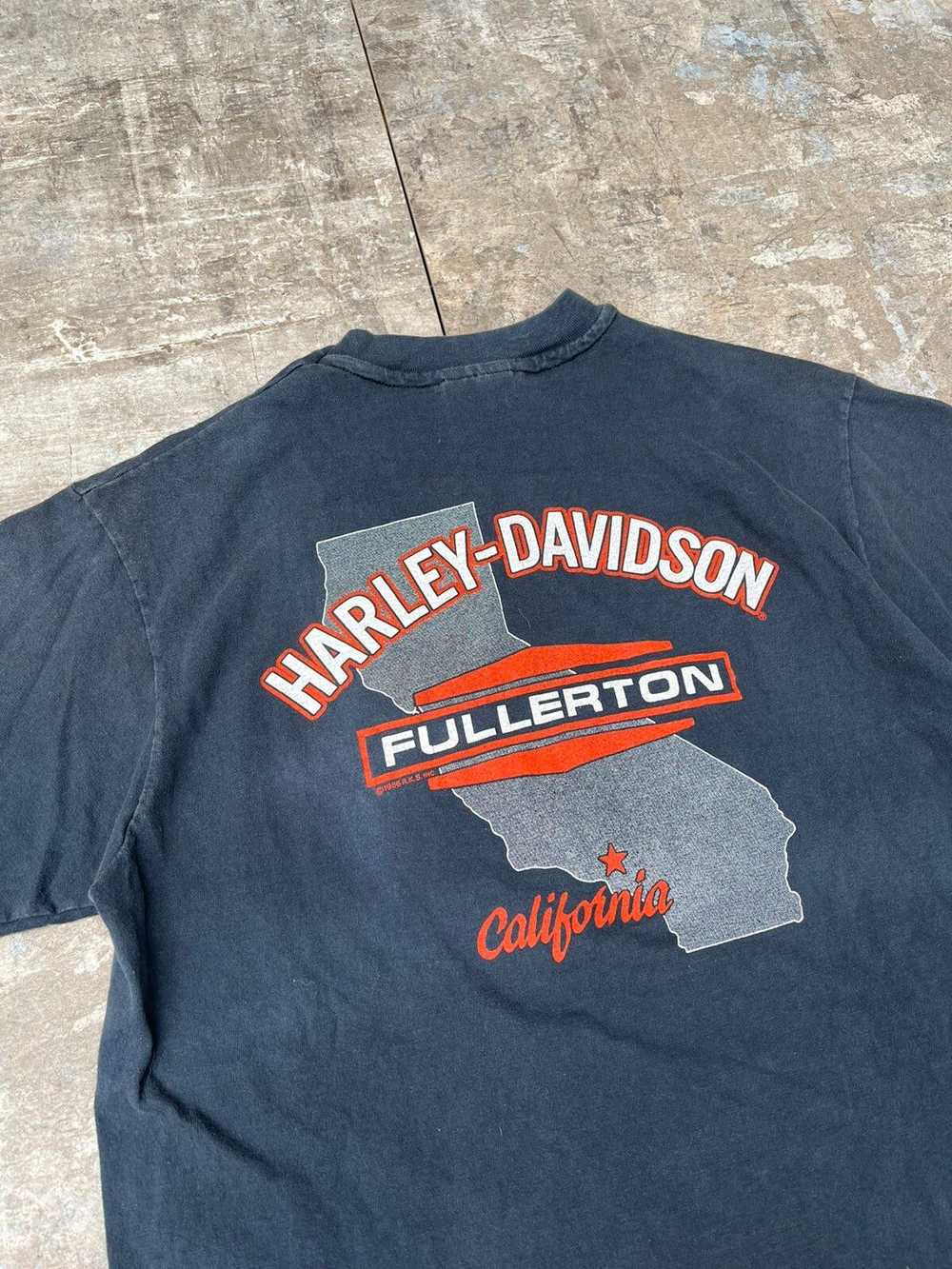 Harley Davidson × Vintage Vintage 90s Faded Harle… - image 5