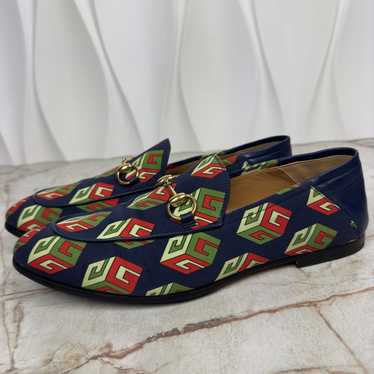 Gucci Canvas Mr. Porter Cube Horsebit Loafers