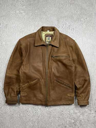 Genuine Leather × Leather Jacket × Vintage Rare Vi