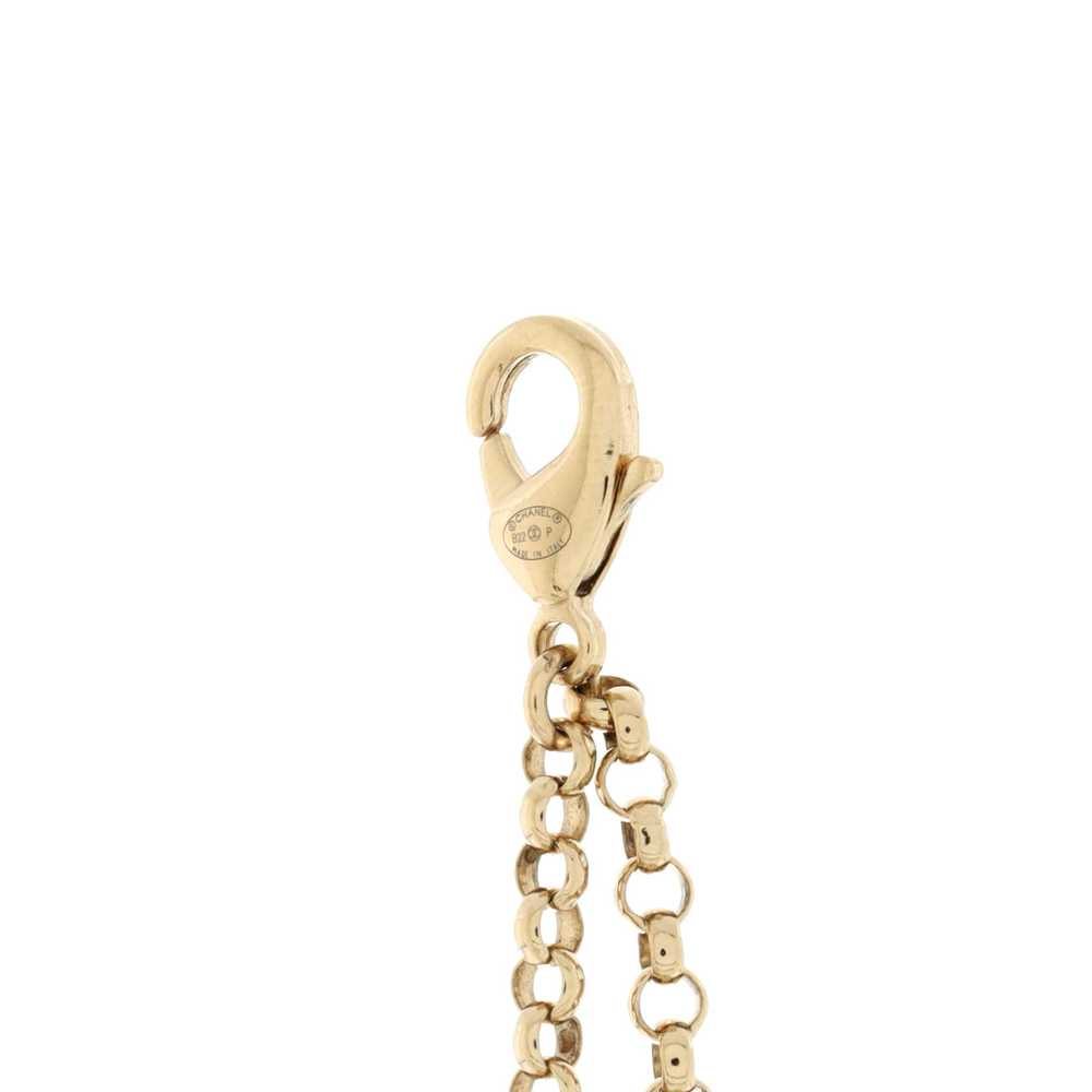 CHANEL Coco In Love Heart CC Link Chain Bracelet - image 3