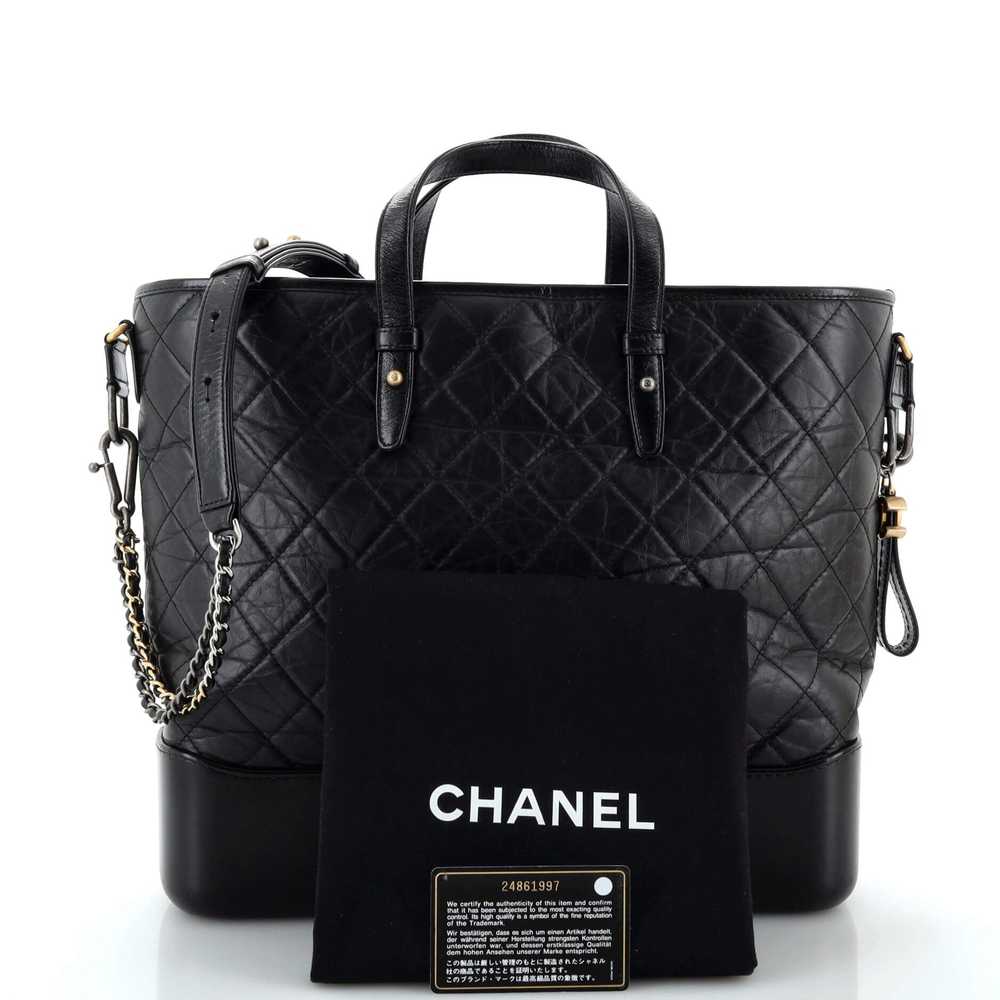 CHANEL Gabrielle Shopping Tote Quilted Calfskin L… - image 2