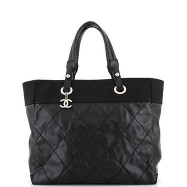 CHANEL Biarritz Tote Quilted Coated Canvas Large - image 1