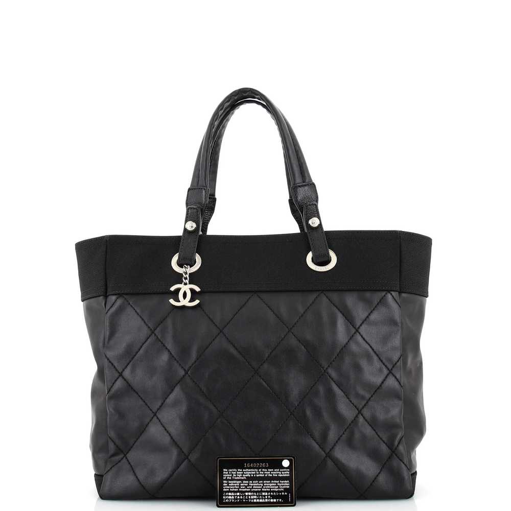CHANEL Biarritz Tote Quilted Coated Canvas Large - image 2