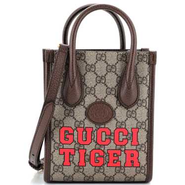 GUCCI Interlocking G Patch Tote Printed GG Coated… - image 1