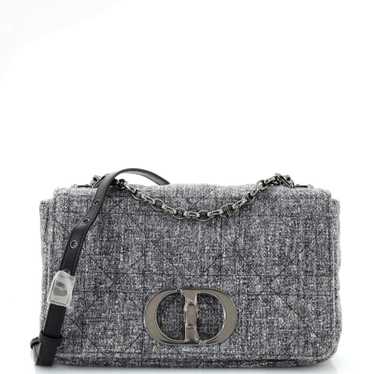 Christian Dior Caro Bag Macrocannage Quilt Linen M