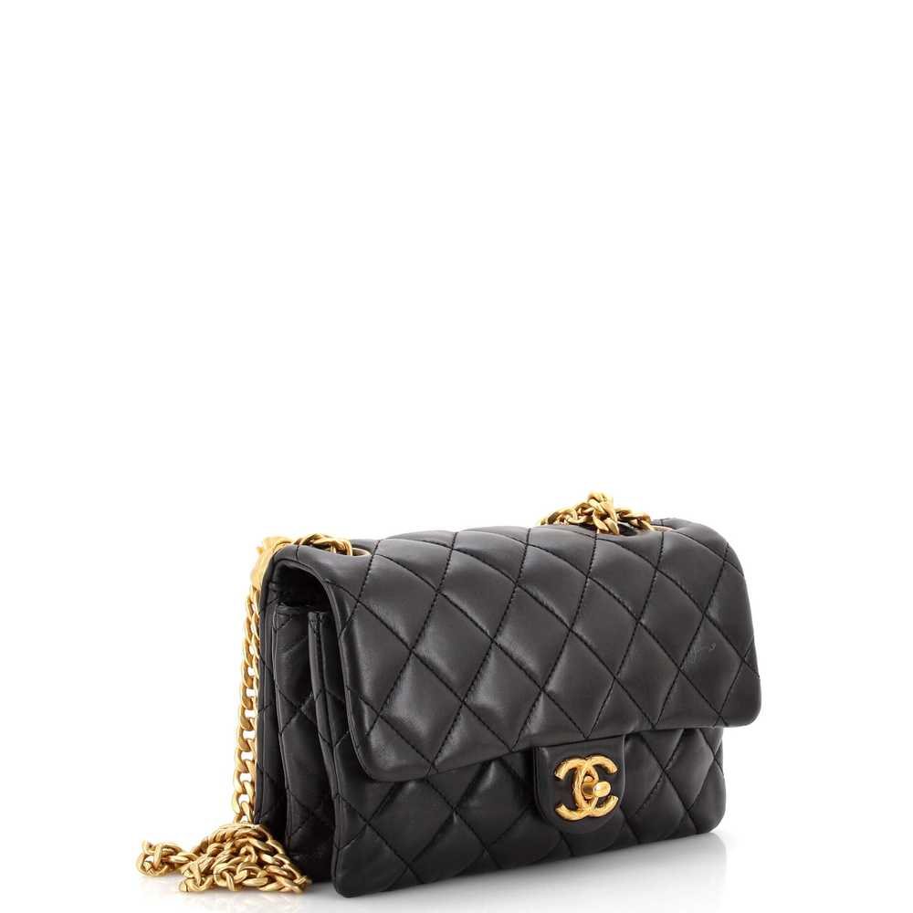 CHANEL All Slide Long Flap Bag Quilted Lambskin S… - image 3