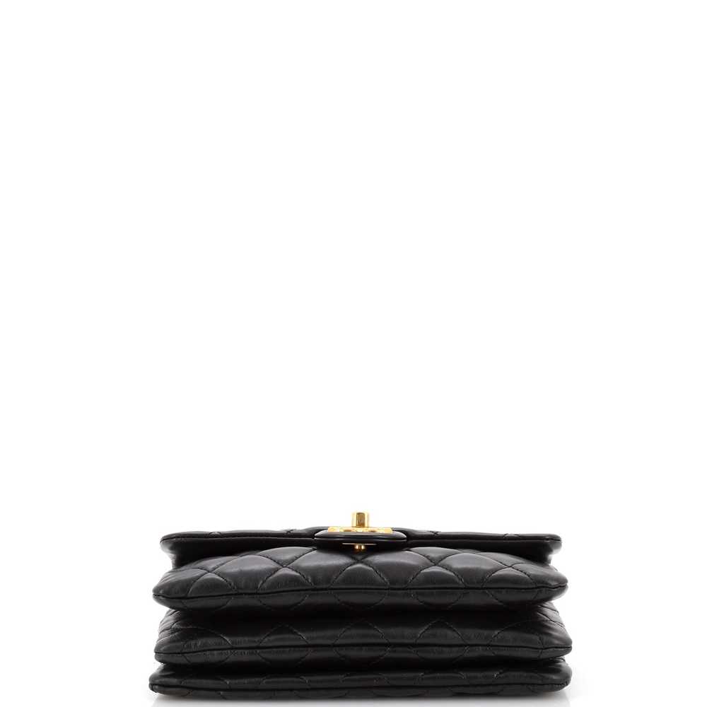 CHANEL All Slide Long Flap Bag Quilted Lambskin S… - image 5