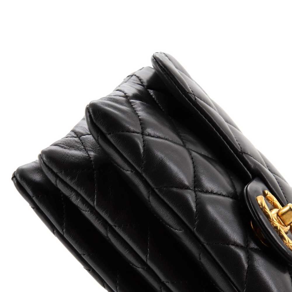 CHANEL All Slide Long Flap Bag Quilted Lambskin S… - image 7