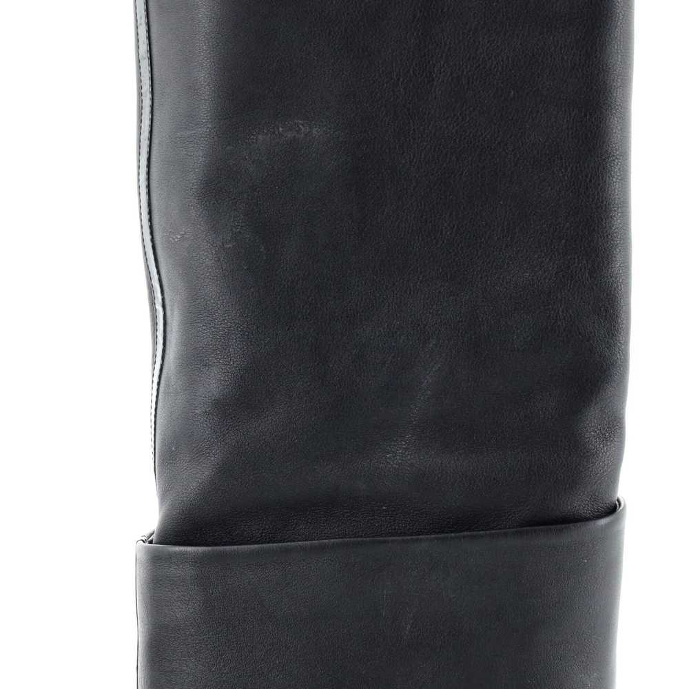 CHANEL Women's Cap Toe Boots Leather with Patent - image 6
