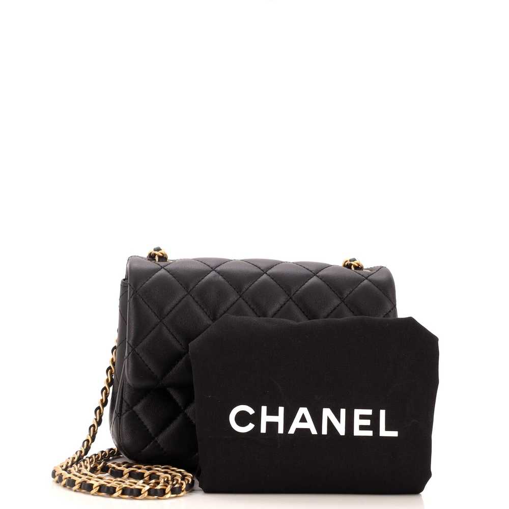 CHANEL Pearl Crush Square Flap Bag Quilted Lambsk… - image 2