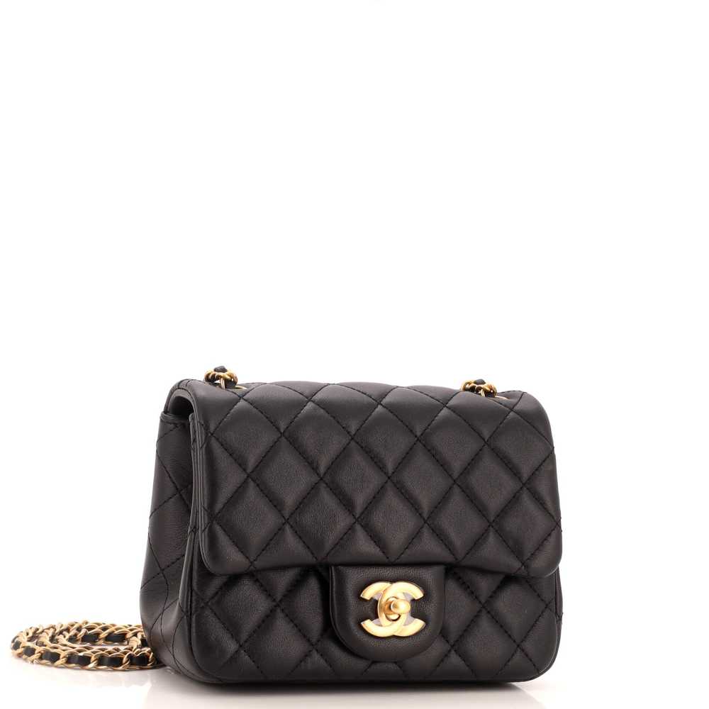 CHANEL Pearl Crush Square Flap Bag Quilted Lambsk… - image 3