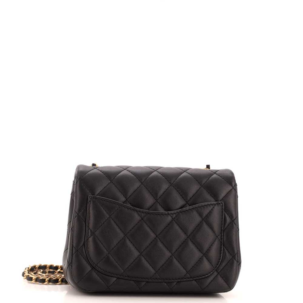 CHANEL Pearl Crush Square Flap Bag Quilted Lambsk… - image 4