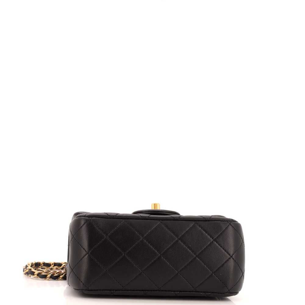 CHANEL Pearl Crush Square Flap Bag Quilted Lambsk… - image 5