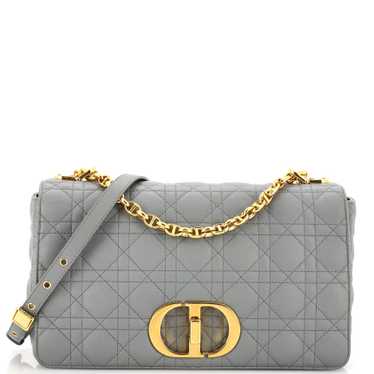 Christian Dior Caro Bag Cannage Quilt Calfskin Med