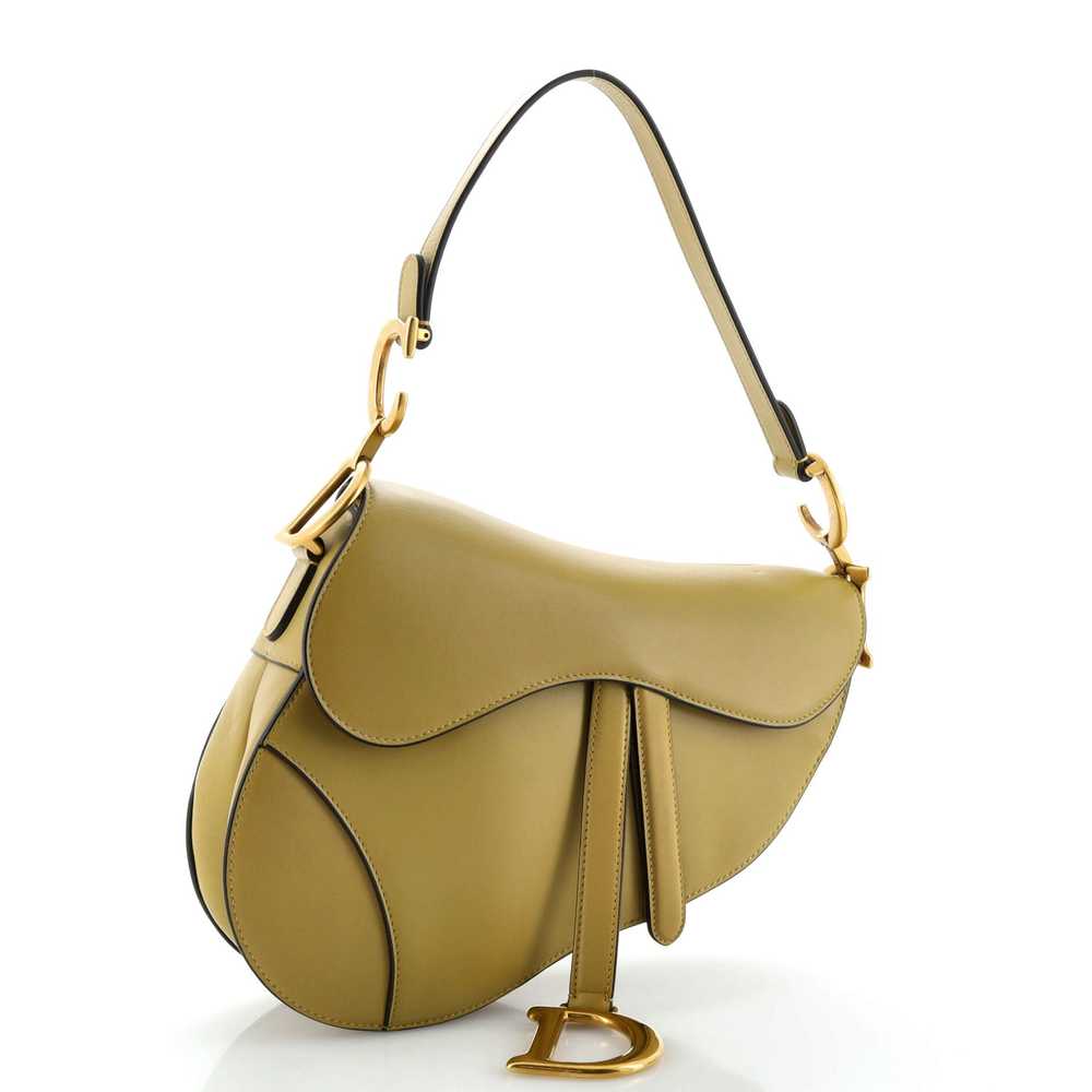 Christian Dior Saddle Handbag Leather Medium - image 2