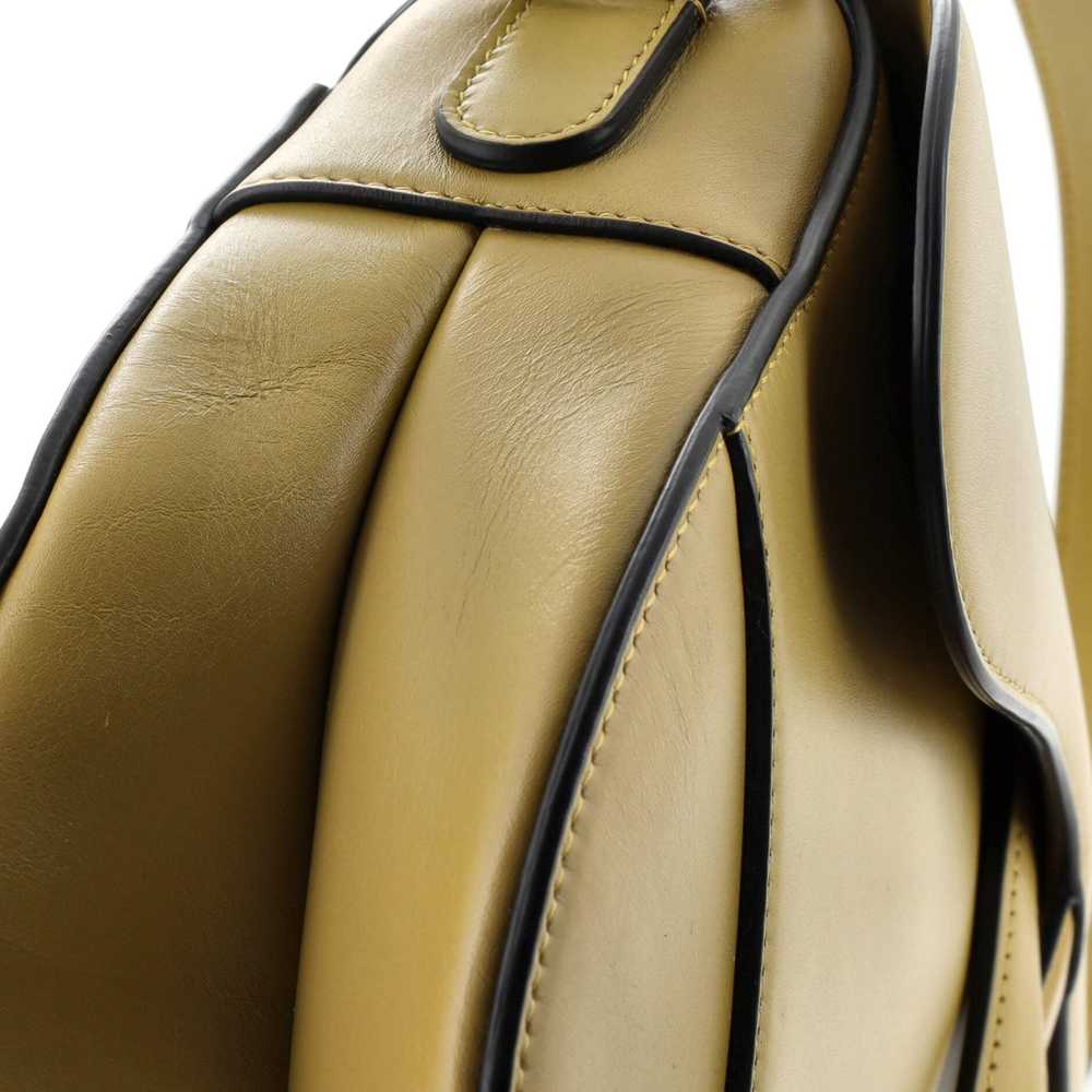 Christian Dior Saddle Handbag Leather Medium - image 6
