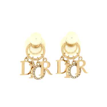Christian Dior Tribales Dangle Dior Logo Stud Earr