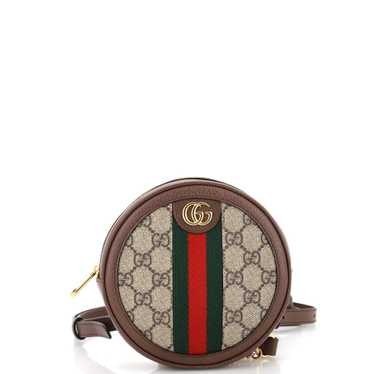 GUCCI Ophidia Round Backpack GG Coated Canvas Mini