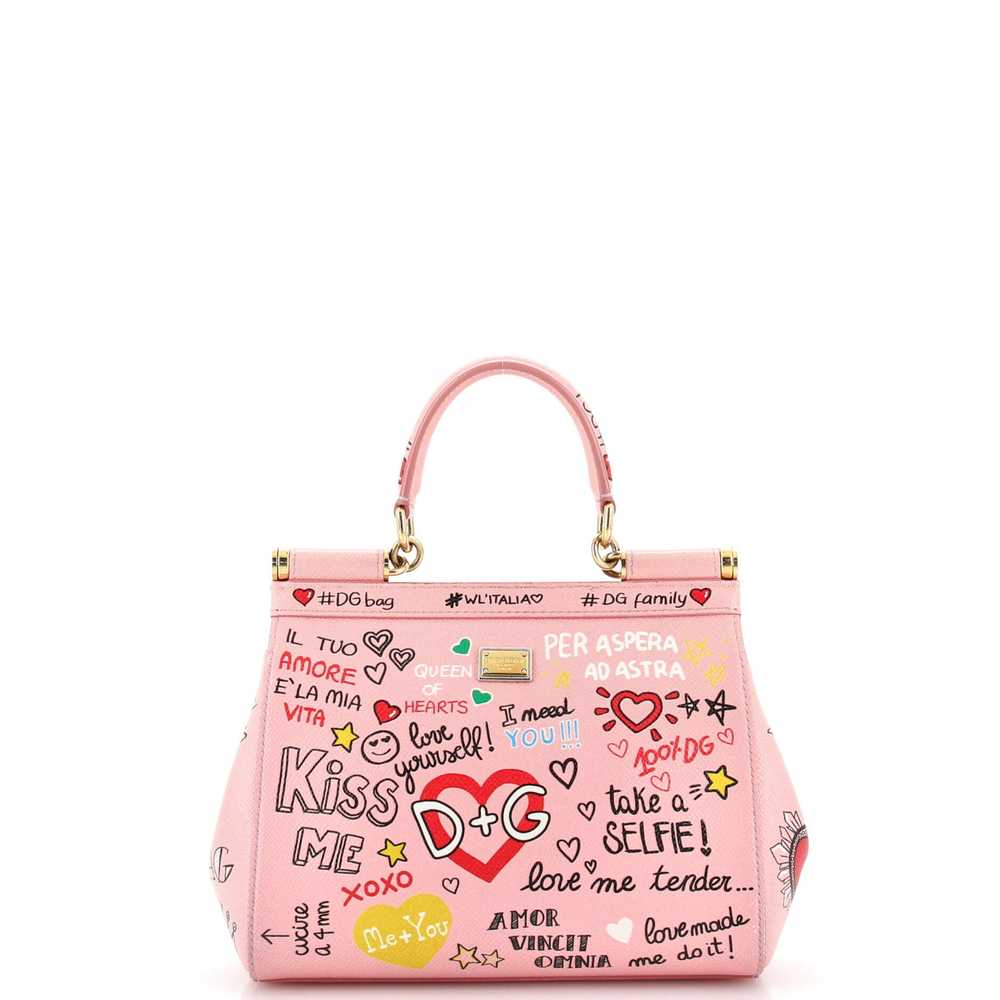 Dolce & Gabbana Miss Sicily Bag Printed Leather S… - image 3