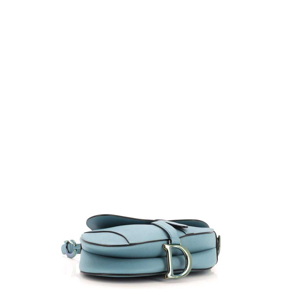 Christian Dior Saddle Handbag Leather with Irides… - image 4