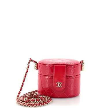 CHANEL CC Allure Vanity Case with Chain Quilted P… - image 1