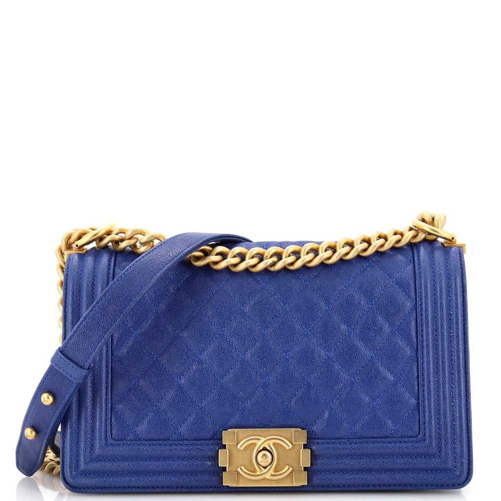 CHANEL Boy Flap Bag Quilted Caviar New Medium - image 1